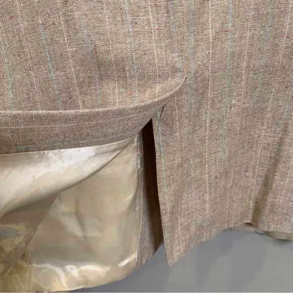 Mens Tan Blazer Jacket Size 41R - Picture 6 of 14